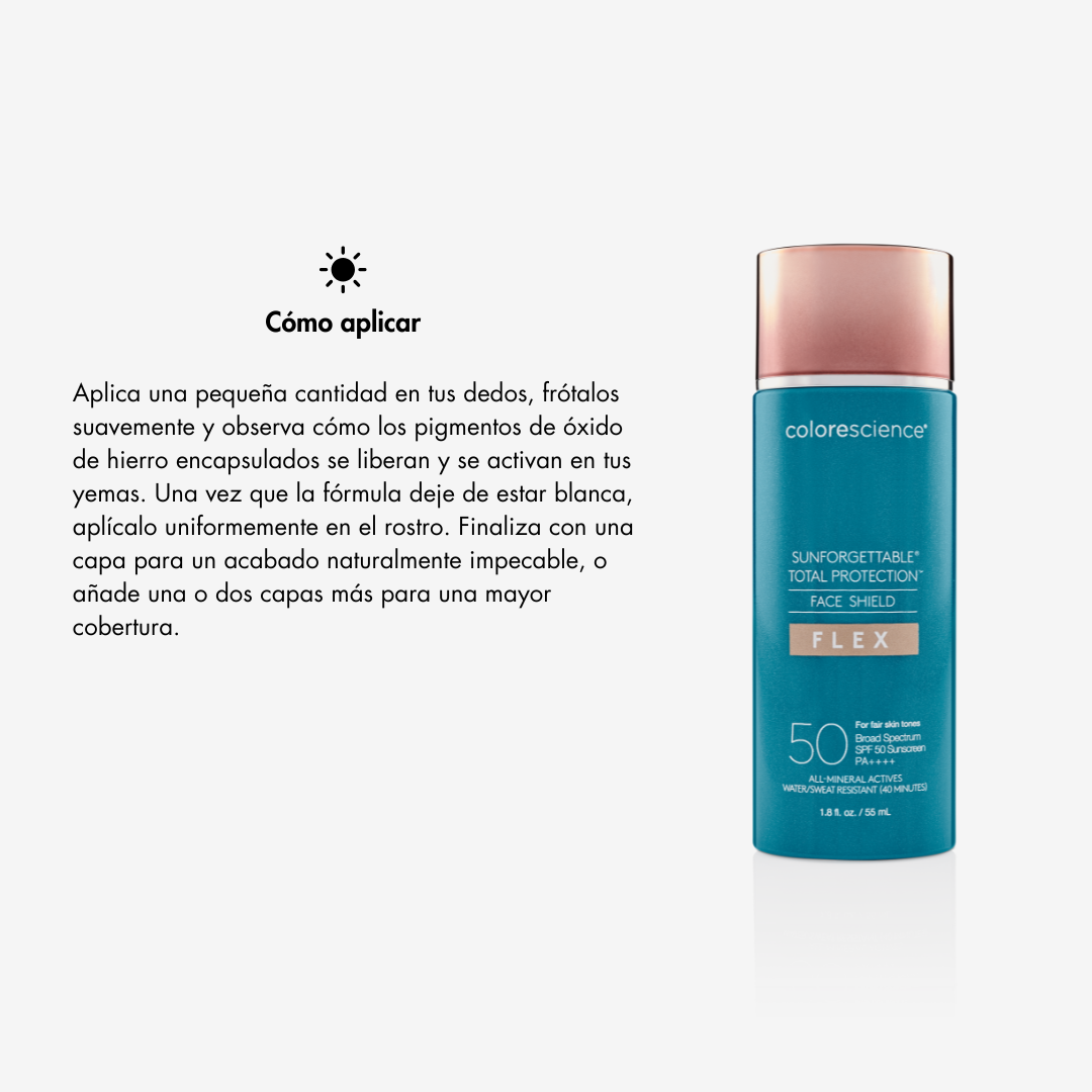 Fotoprotector 100% MINERAL SPF50 con color