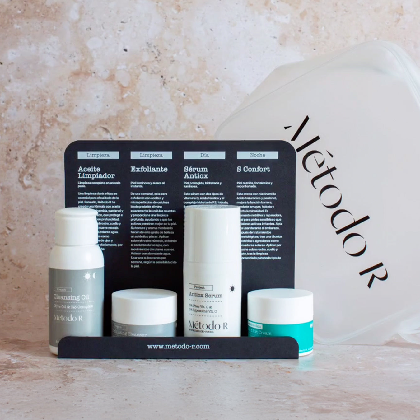Sensitive skin routine travel bag